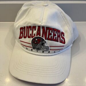 Buccaneers White and Red Football Cap